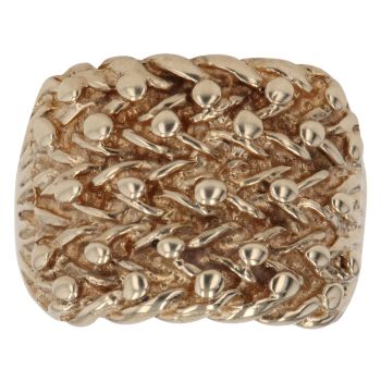 9ct Yellow Gold Five Row Keeper Ring