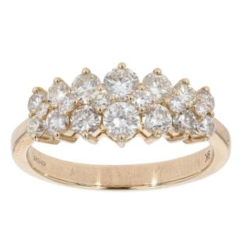 9ct Yellow Gold 1.22cts Diamond Fancy Ring by Anya Belle