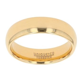 Unique & Co Tungsten and Yellow Gold IP Plating Wedding Ring