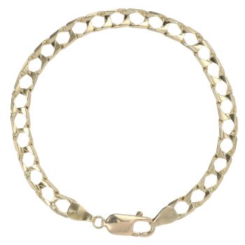 9ct Yellow Gold Square Fancy Bracelet 7.5"