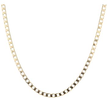 9ct Yellow Gold Curb Chain 18"