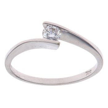 9ct White Gold 0.15ct Diamond Solitaire Ring