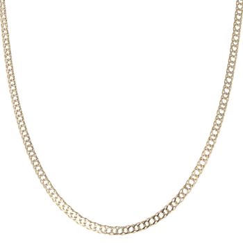 9ct Yellow Gold Double Curb Chain 24"