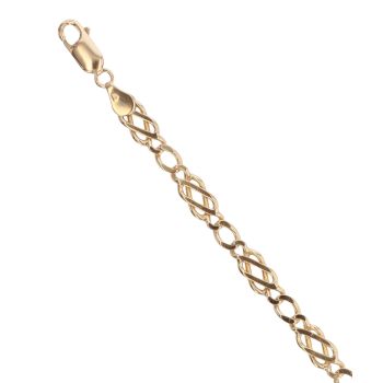 9ct Yellow Gold Celtic Fancy Bracelet 7.5"