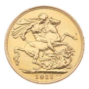 1911 George V Full Sovereign Coin