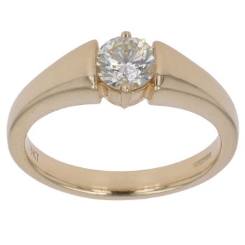 18ct Yellow Gold 0.75ct Brilliant Cut Diamond Solitaire Ring