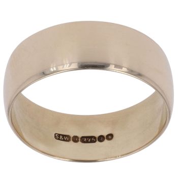 9ct Yellow Gold Wedding Band 8mm