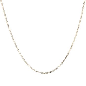9ct Yellow Gold Button Chain 16"