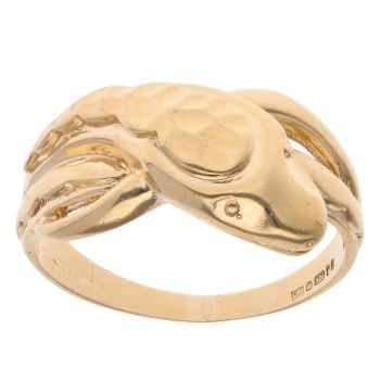 9ct Yellow Gold Snake Ring