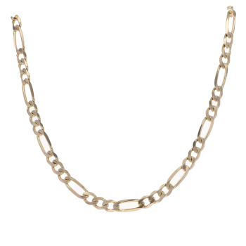 9ct Yellow Gold Figaro Chain 18"