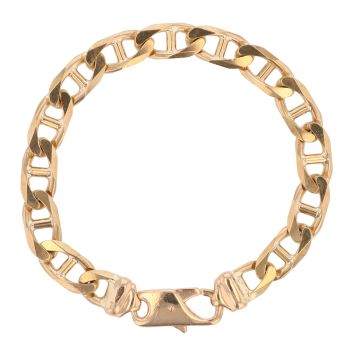 9ct Yellow Gold Anchor Bracelet 8"