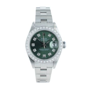 Rolex Custom Oyster Perpetual Date Pre Owned Watch Ref 79160