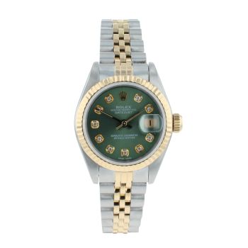 Rolex Custom Datejust Pre Owned Watch Ref 69173