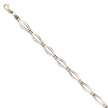 9ct Yellow Gold Wave Bracelet 7.5"