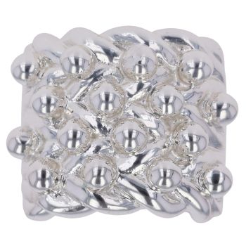 Sterling Silver Four Row Keeper Ring