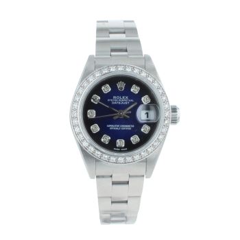 Rolex Custom Oyster Perpetual Date Pre Owned Watch Ref 79160