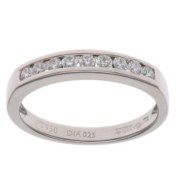 Platinum 0.25ct Brilliant Cut Diamond Eternity Ring