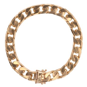 9ct Yellow Gold Curb Bracelet 7.5"