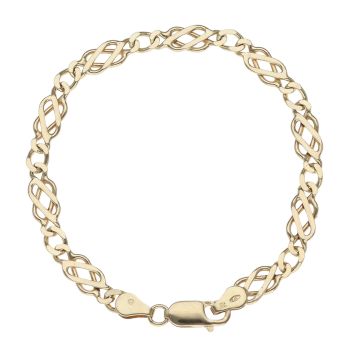 9ct Yellow Gold Celtic Bracelet 7"