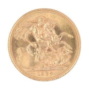 1964 Elizabeth II Full Sovereign Coin