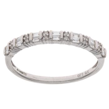 9ct White Gold 0.20ct Mixed Cut Diamond Fancy Ring