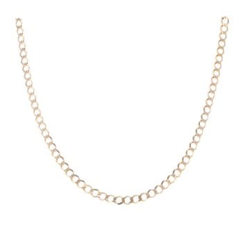 9ct Yellow Gold Curb Chain 18"