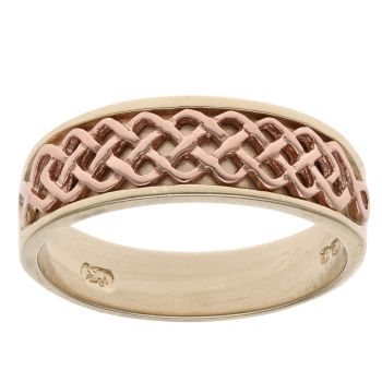 9ct Yellow and Rose Gold Annwyl Clogau Wedding Band 7mm