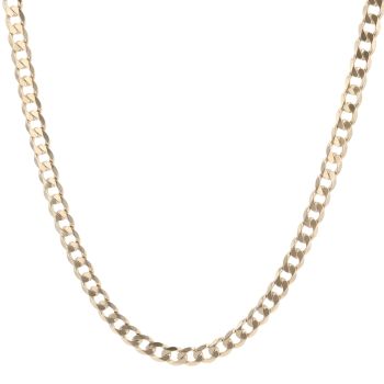 9ct Yellow Gold Curb Chain 22"