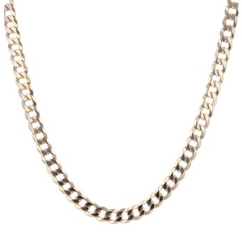 9ct Yellow Gold Curb Chain 20"