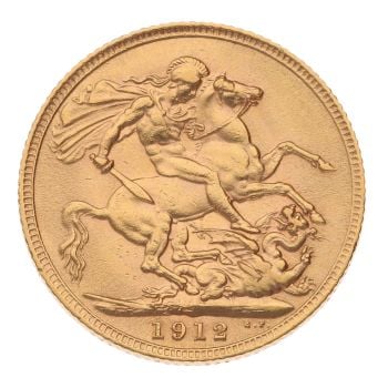 1912 George V Full Sovereign Coin
