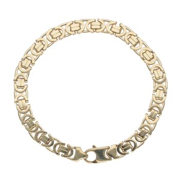 9ct Yellow Gold Byzantine Bracelet 8"