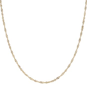 9ct Yellow Gold Twist Chain 22"