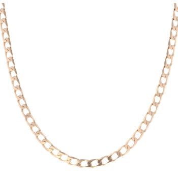9ct Yellow Gold Curb Chain 22"