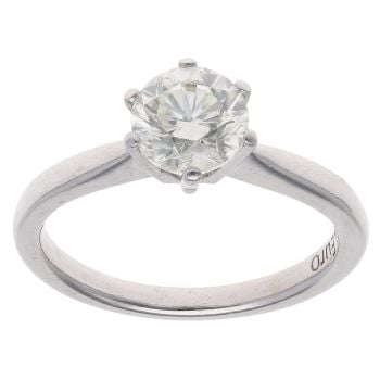 Platinum 1.00ct Brilliant Cut Diamond Solitaire Ring