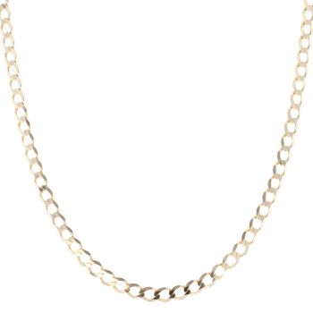 9ct Yellow Gold Curb Chain 18"