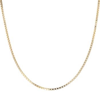 18ct Yellow Gold Box Chain 24"