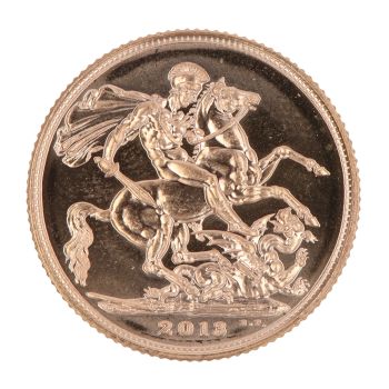 2013 Elizabeth II Fourth Portrait UK Full Sovereign Coin