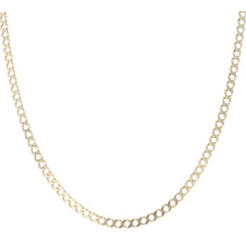 9ct Yellow Gold Curb Chain 22"