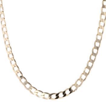 9ct Yellow Gold Curb Chain 22"