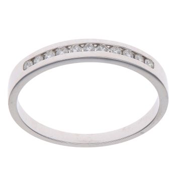 9ct White Gold 0.25ct Brilliant Cut Diamond Eternity Ring