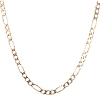 9ct yellow Gold Figaro Chain 22"