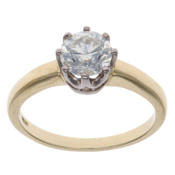 18ct Yellow Gold 1.00ct Brilliant Cut Diamond Solitaire Ring