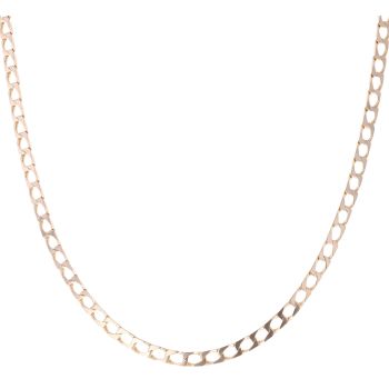 9ct Yellow Gold Square Curb Chain 26"