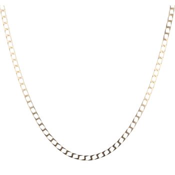 9ct Yellow Gold Square Curb Chain 24"