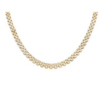 9ct Yellow Gold Watch Strap Style Chain 18"