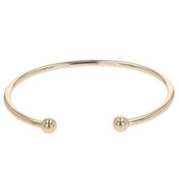 9ct Yellow Gold Plain Torque Bangle