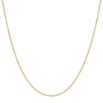 14ct Yellow Gold Rope Chain 22"