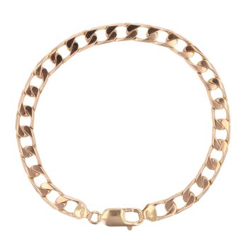 9ct Yellow Gold Curb Bracelet 8"