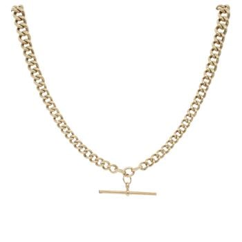 9ct Yellow Gold Albert Chain 22"