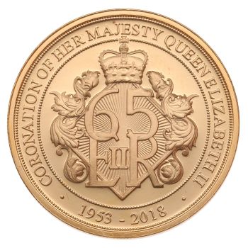 2018 Elizabeth II H.M The Queen's Coronation Isle Of Man 65th Anniversary 1953-2018 Coin Boxed with Proof